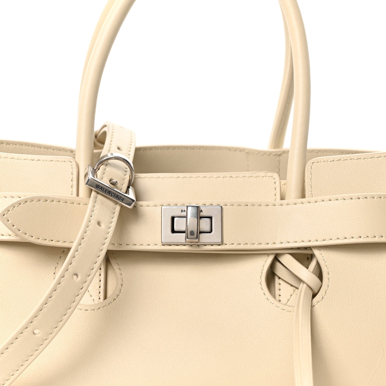 Balenciaga Smooth Calfskin Small Bel Air Carry All Bag Soya 7 of 9