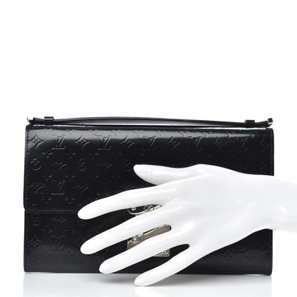 Louis Vuitton Monogram Glace Anouchka Pochette MM Black 2 of 7