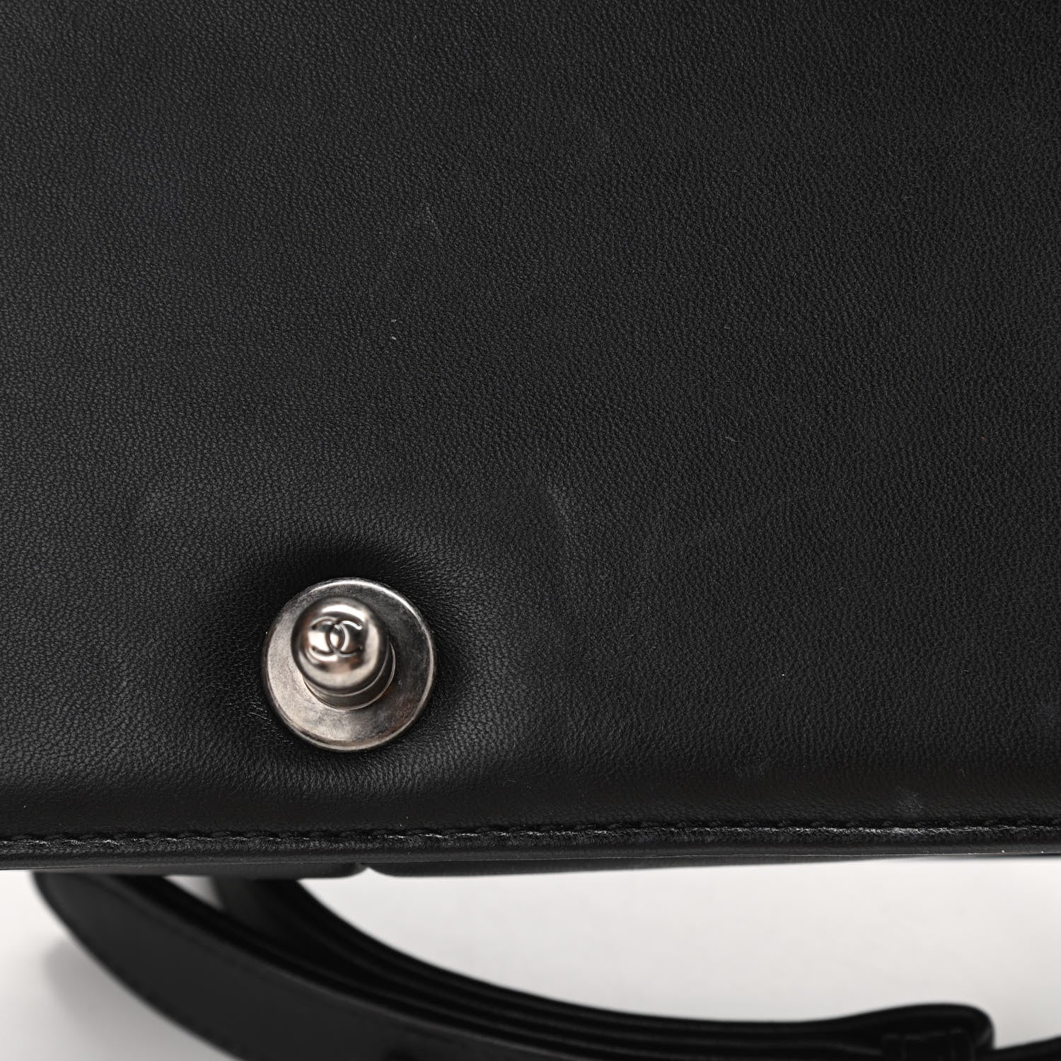 Chanel Lambskin Quilted Medium Boy Flap Black 12 of 12