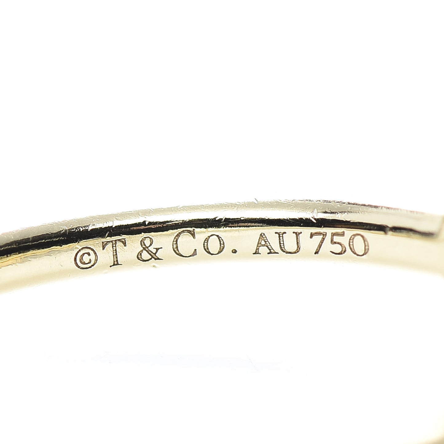 18K Yellow Gold Diamond T Wire Ring 50 5.5