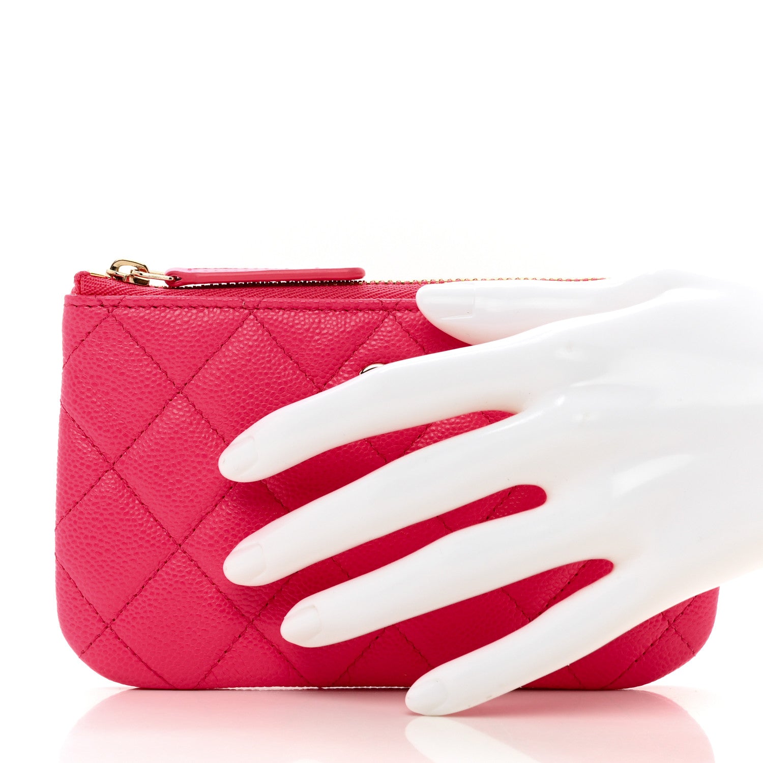 Chanel Caviar Quilted Small Cosmetic Case Pink 2 of 8