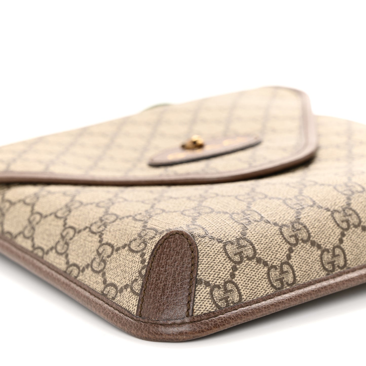 GG Supreme Monogram Web Medium Neo Vintage Flap Messenger Bag Beige New Acero