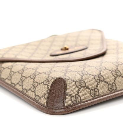 Gucci GG Supreme Monogram Web Medium Neo Vintage Flap Messenger Bag Beige New Acero 8 of 9