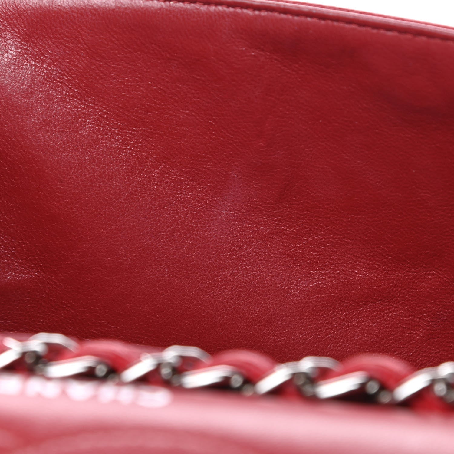 Chanel Caviar Quilted Jumbo Double Flap Dark Red 12 of 15