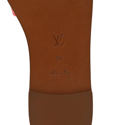 Louis Vuitton Monogram Escale Lock It Flat Mule 39 Rouge 6 of 9