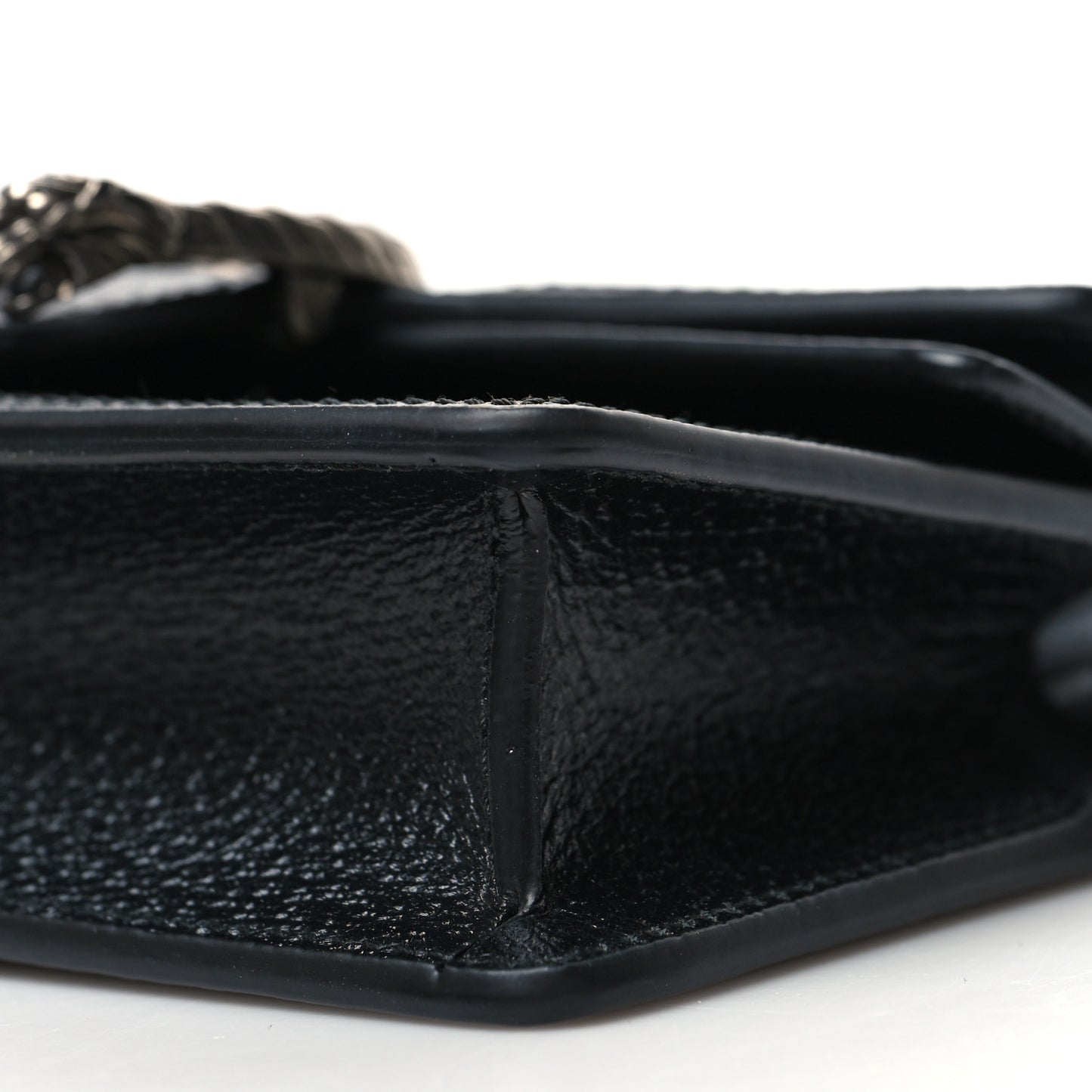 Jacquard Black Denim GG Monogram Super Mini Dionysus Shoulder Bag Black Ivory