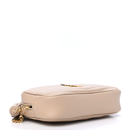 Saint Laurent Grain De Poudre Matelasse Monogram Mini Lou Camera Bag New Powder 3 of 5