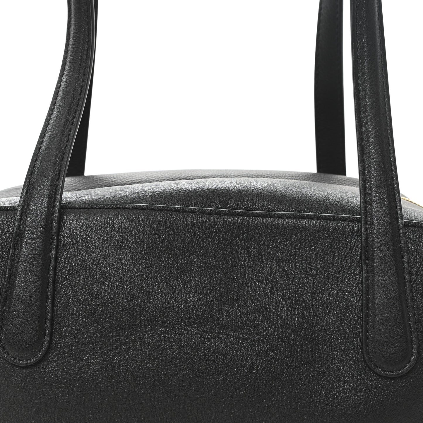 Pebbled Calfskin Handbag Black