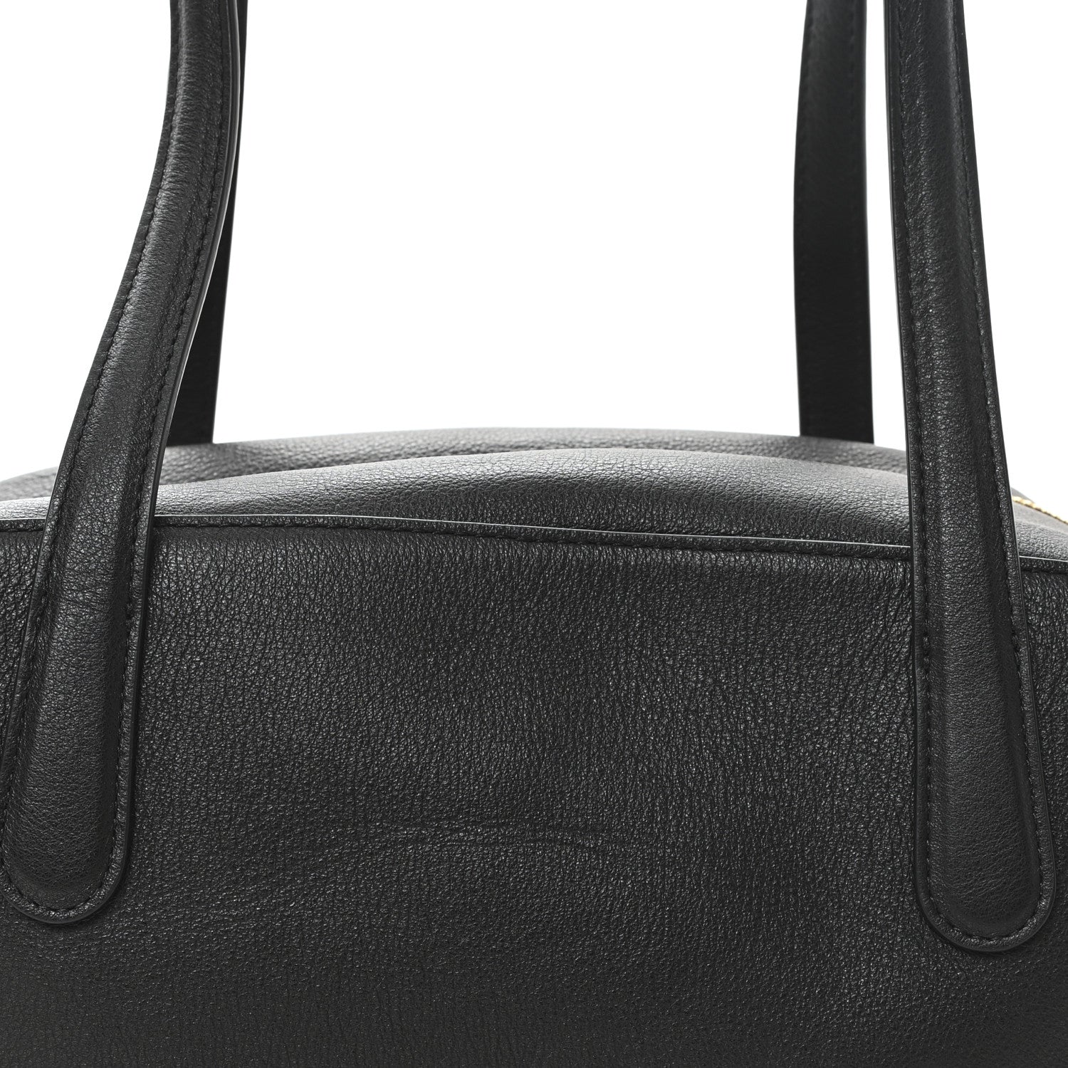 Mansur Gavriel Pebbled Calfskin Handbag Black 7 of 9
