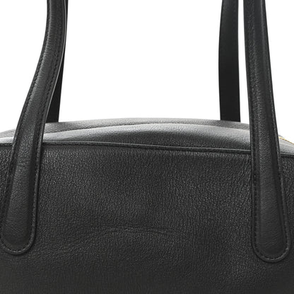 Mansur Gavriel Pebbled Calfskin Handbag Black 7 of 9