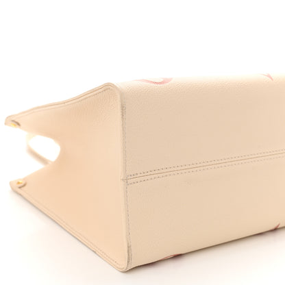 Louis Vuitton Empreinte Monogram Giant Onthego MM Creme Rose Trianon 8 of 14