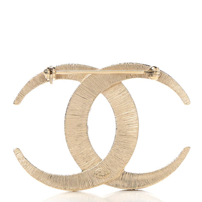 Chanel Baguette Crystal Dubai CC Brooch Gold 3 of 6