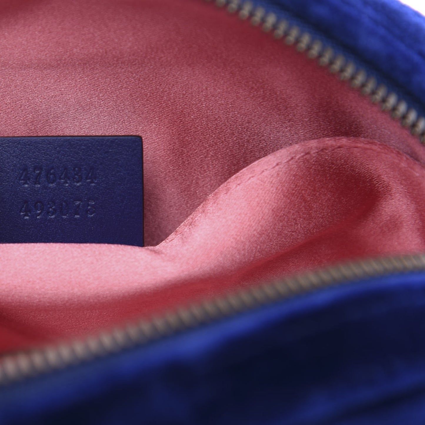 Velvet Matelasse GG Marmont Belt Bag 95 38 Cobalt Blue