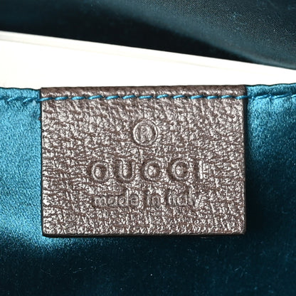 Gucci GG Supreme Monogram Textured Dollar Calfskin Web Small Ophidia Dome Shoulder Bag Beige Ebony New Acero 6 of 10