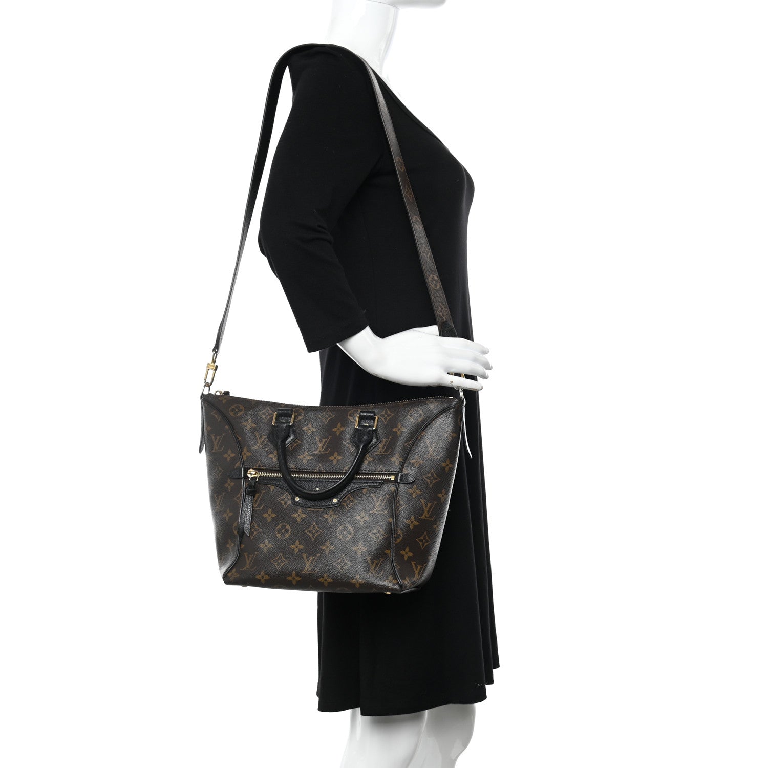 Louis Vuitton Monogram Tournelle PM Black 2 of 16