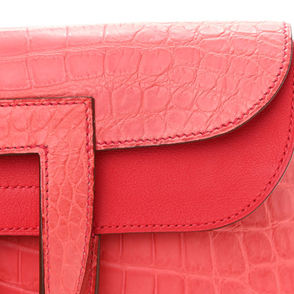 Hermes Matte Niloticus Crocodile Halzan 31 Bougainvillea 10 of 12
