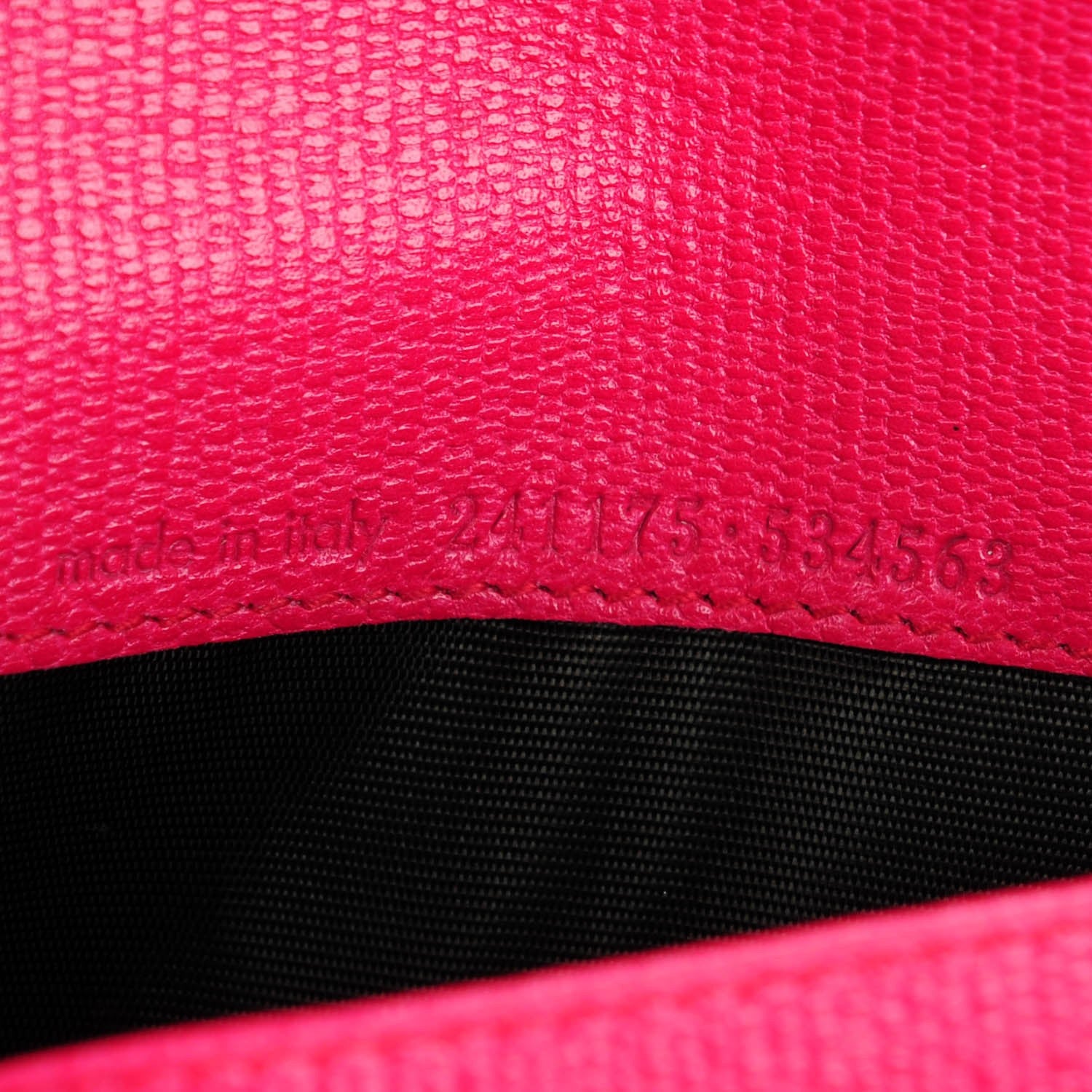 Saint Laurent Textured Calfskin Classic Y Wallet Fuchsia 6 of 7