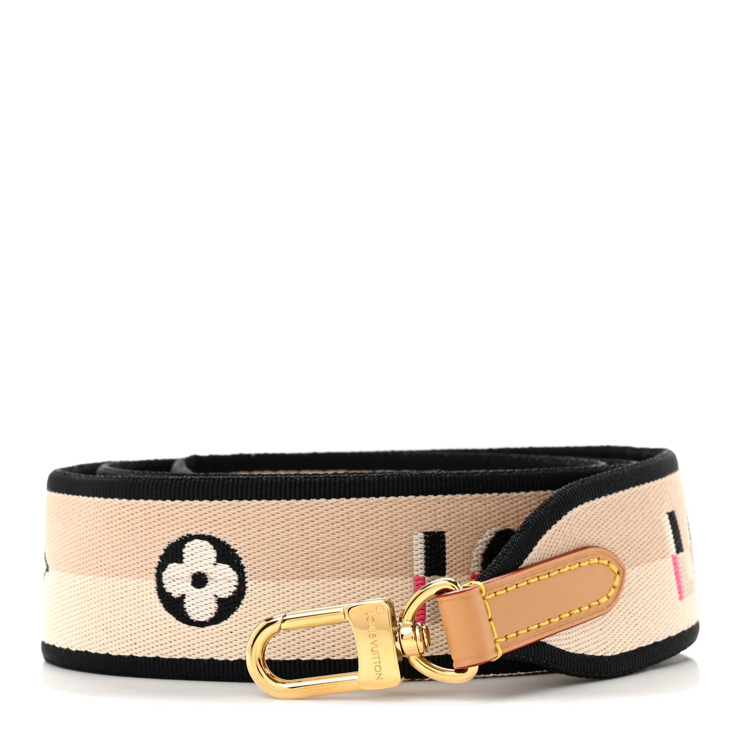 Louis Vuitton Jacquard Diane Shoulder Strap Black 1 of 5