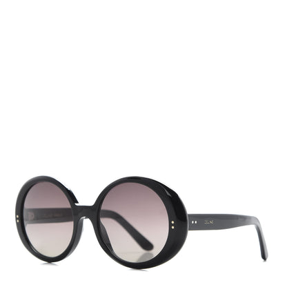 Celine Acetate Polarized Oval Sunglasses CL 400651 Black 1 of 6