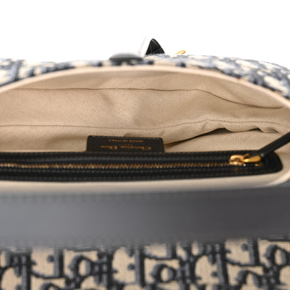 Christian Dior Oblique Saddle Bag Blue 5 of 10