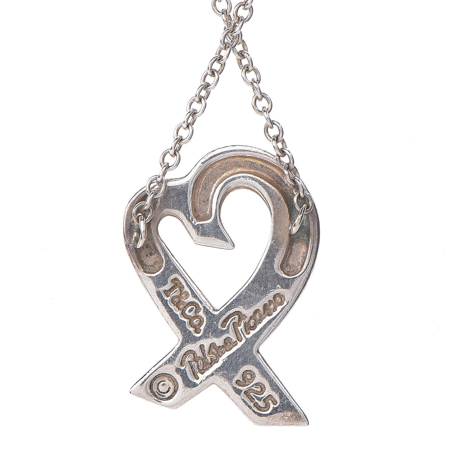 Sterling Silver Paloma Picasso Diamond Loving Heart Necklace