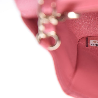 Chanel Iridescent Caviar Quilted Mini Rectangular Flap Pink 7 of 10