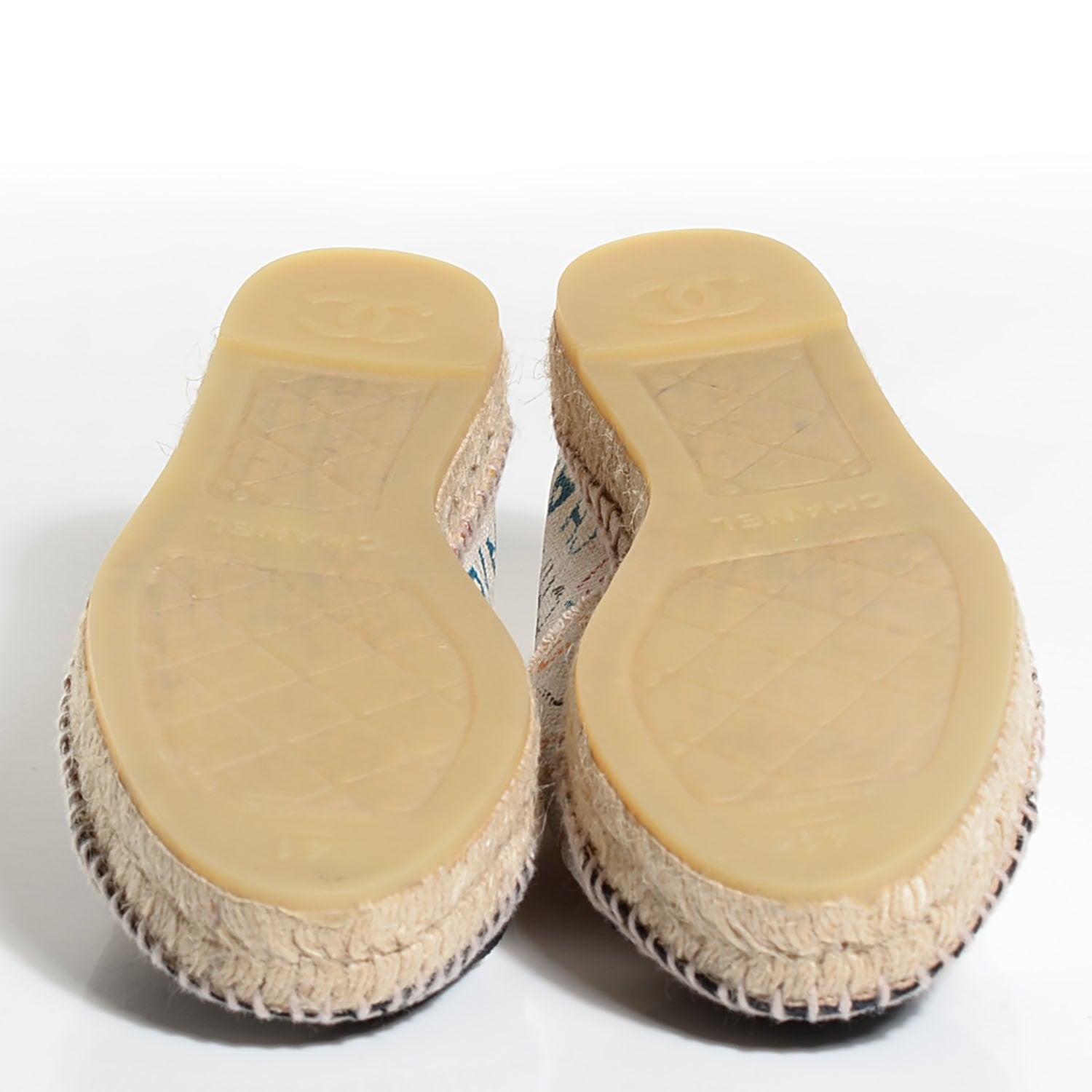 Chanel Toile Monogram Cap Toe Espadrilles 41 Multicolor 6 of 9