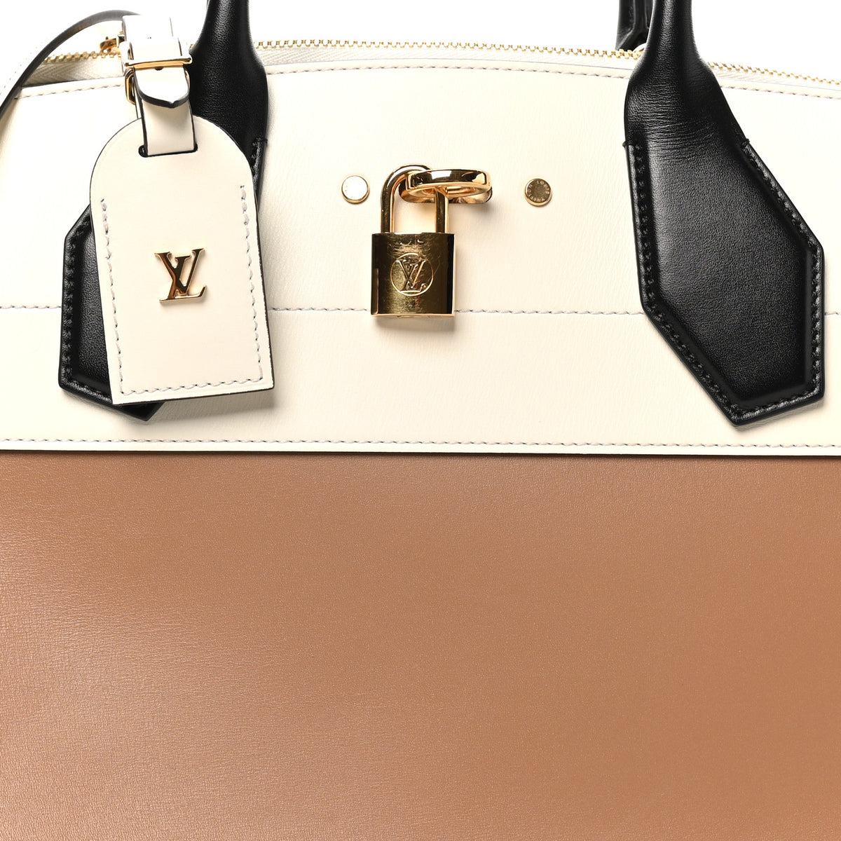Calfskin City Steamer GM Cigar White Black