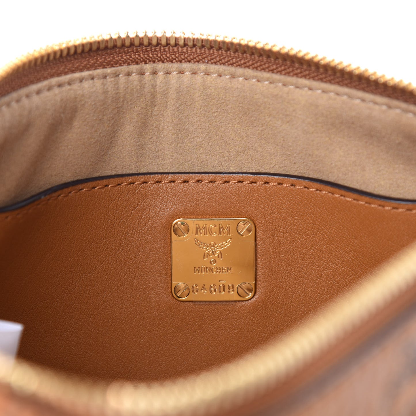 Visetos Rabbit Crossbody Pouch Cognac