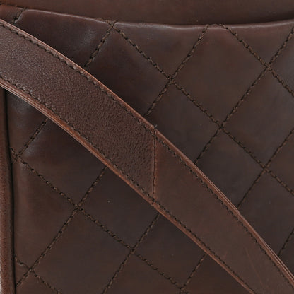 Chanel Calfskin Quilted CC Shoulder Bag Dark Brown 11 of 11