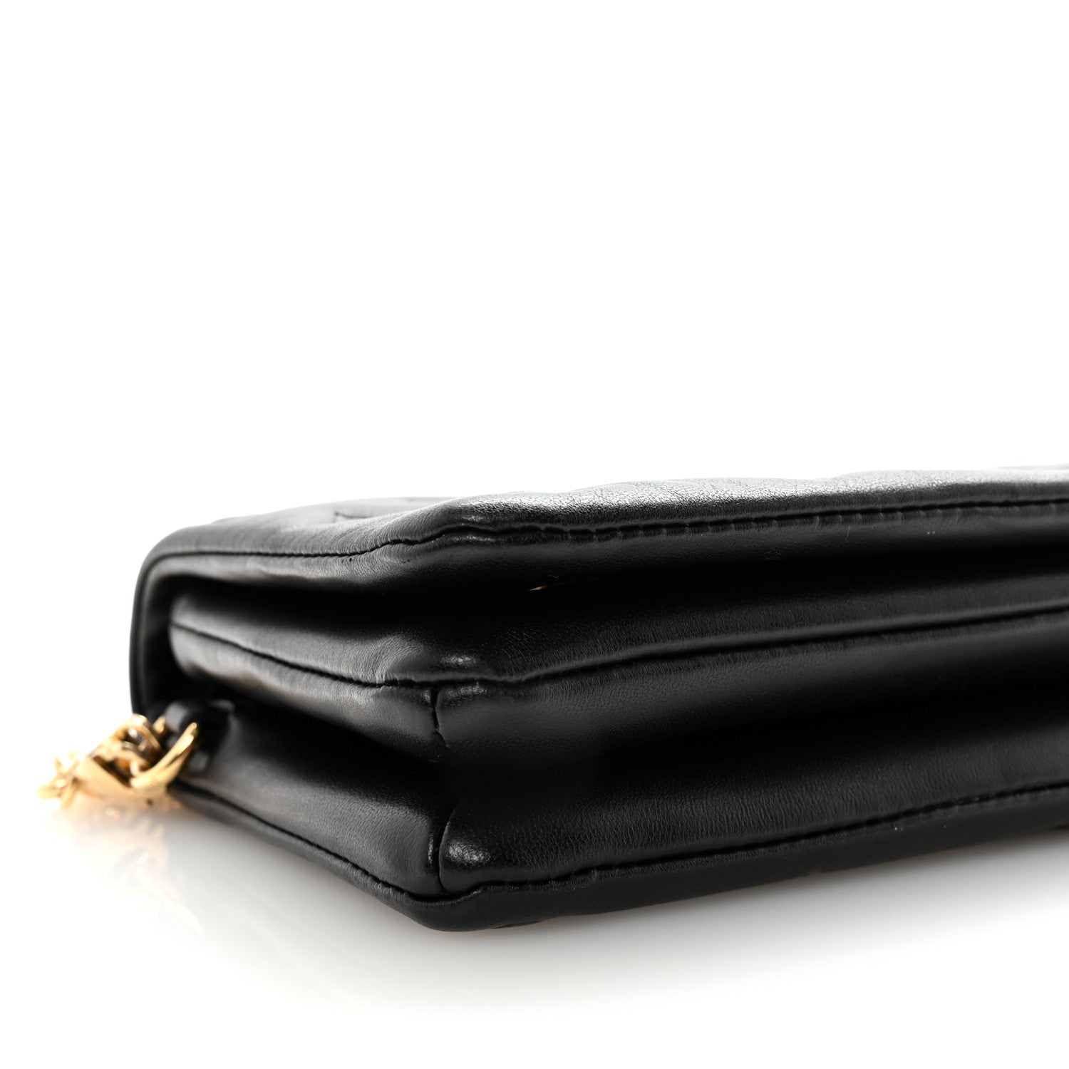 Louis Vuitton Lambskin Embossed Monogram Pochette Coussin Black 8 of 9