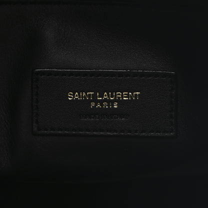 Saint Laurent Smooth Calfskin Large Le 5 A 7 Soft Hobo Black 6 of 10
