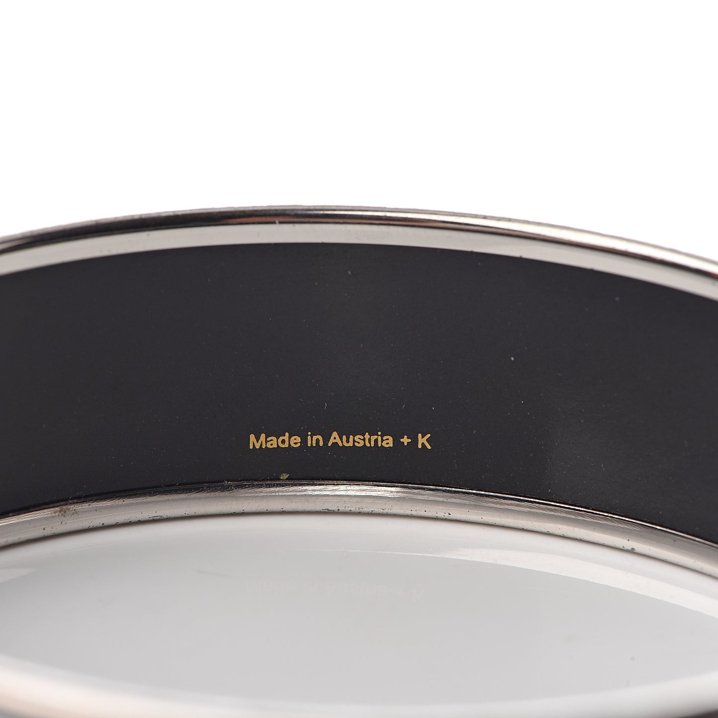 Enamel Printed Wide De Passage a Paris Bracelet 70 Turquoise