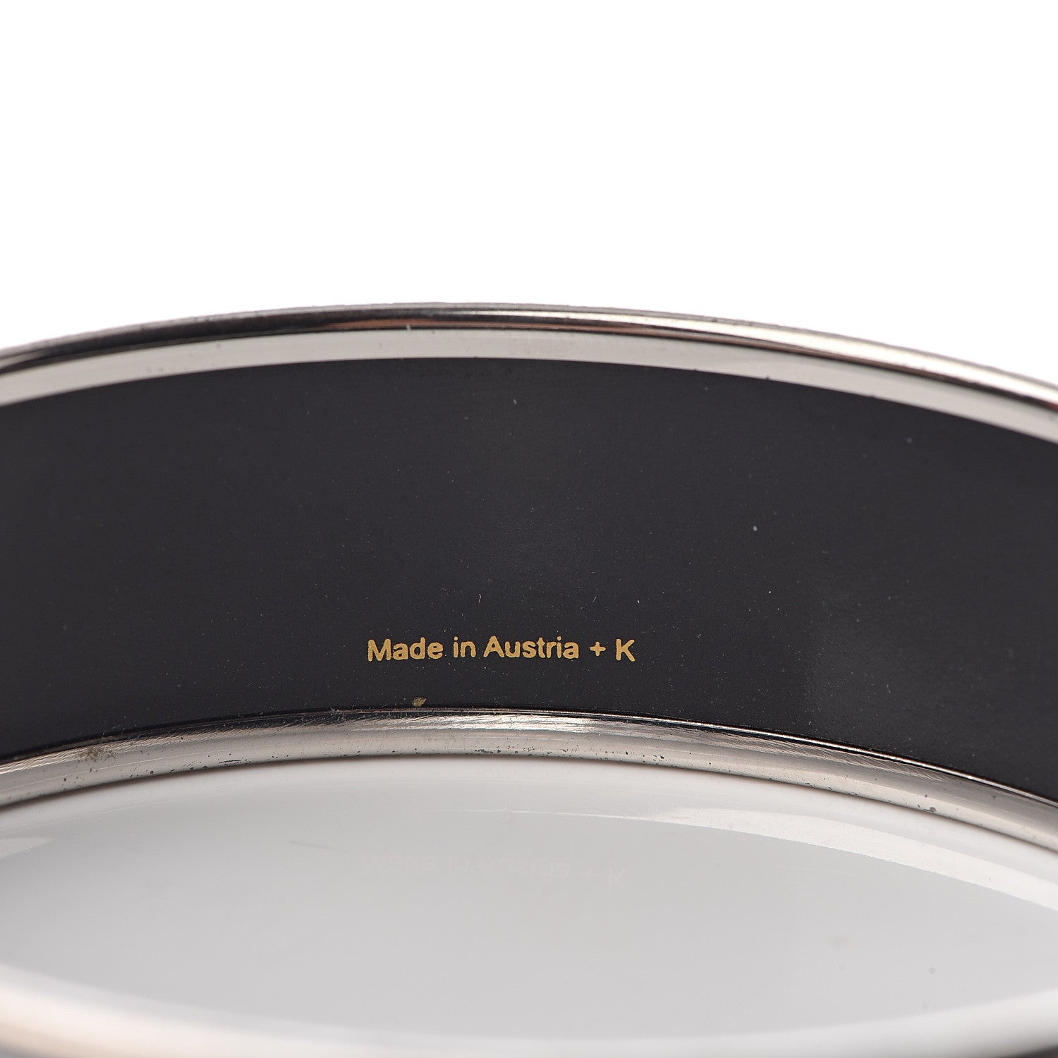 Hermes Enamel Printed Wide De Passage a Paris Bracelet 70 Turquoise 3 of 4