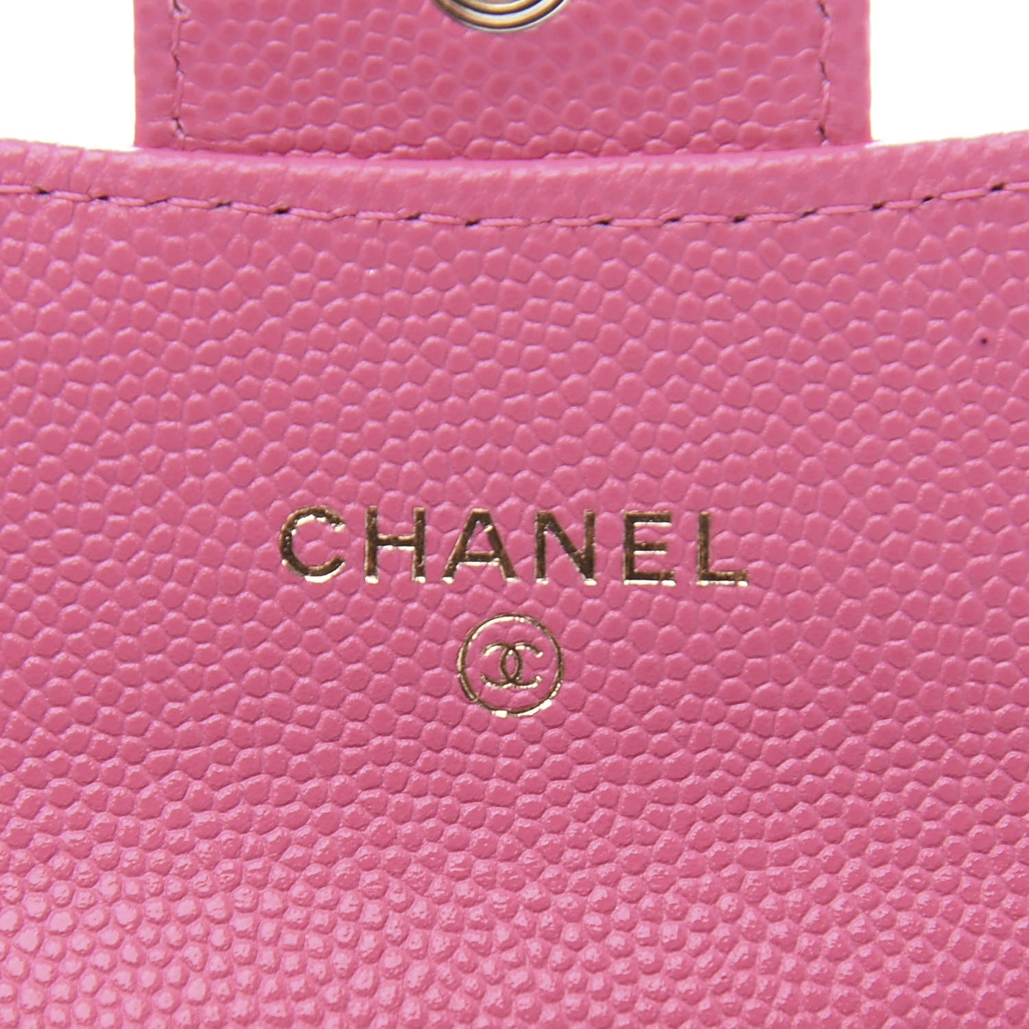 Chanel Caviar Quilted Flap Card Holder Wallet Pink 6 of 10
