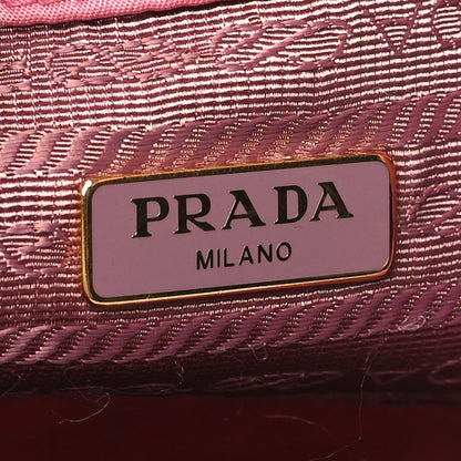 Prada Re-Nylon Saffiano Duet Bucket Crossbody Bag Begonia 6 of 14