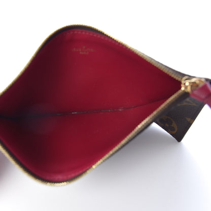 Louis Vuitton Monogram Felicie Chain Wallet Zippered Insert Fuchsia 5 of 6