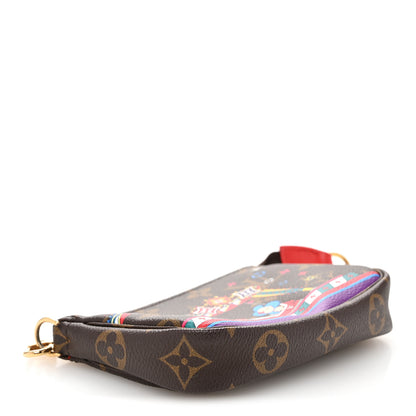 Louis Vuitton Monogram 2020 Christmas Animation Bumper Cars Mini Pochette Accessories Coquelicot 4 of 9