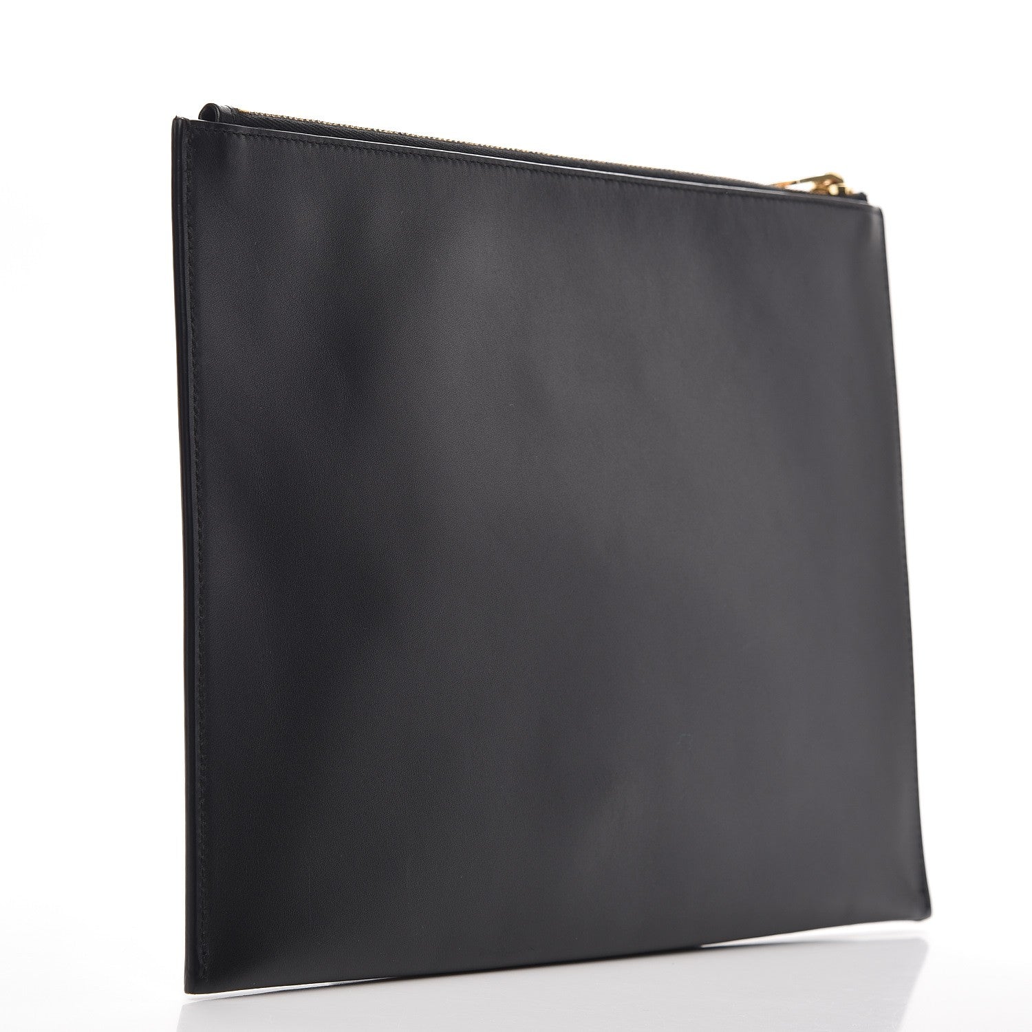 Saint Laurent Calfskin Zipped Clutch Black 3 of 18