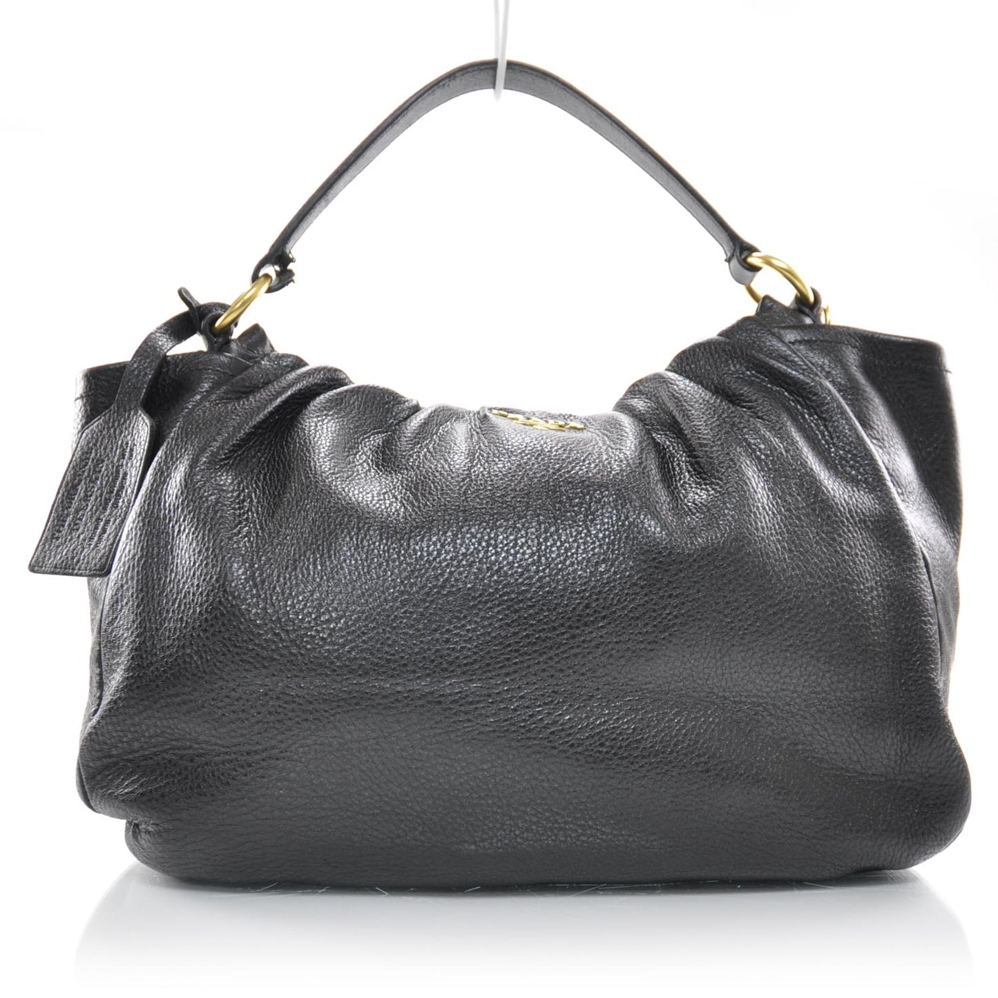 Cervo Deerskin Hobo Bag Nero Black