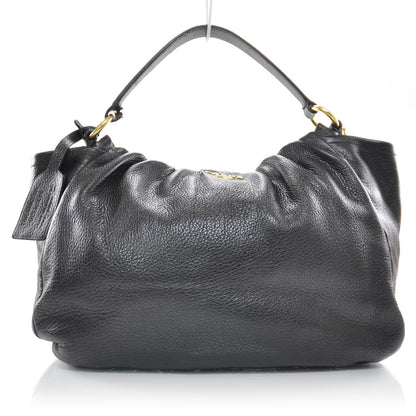 Prada Cervo Deerskin Hobo Bag Nero Black 1 of 9