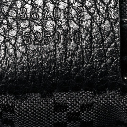 Gucci Pebbled Calfskin Large Portfolio Clutch Black 7 of 9