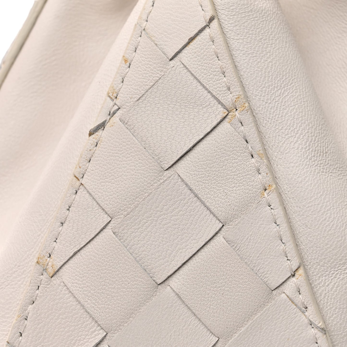 Nappa Intrecciato The Mini Knot Shoulder Bag Chalk