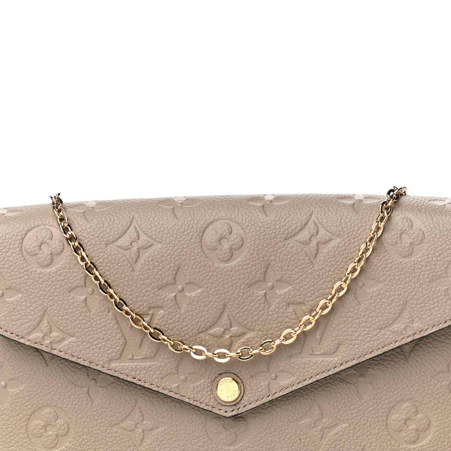 Louis Vuitton Empreinte Pochette Felicie Chain Wallet Tourterelle 6 of 9