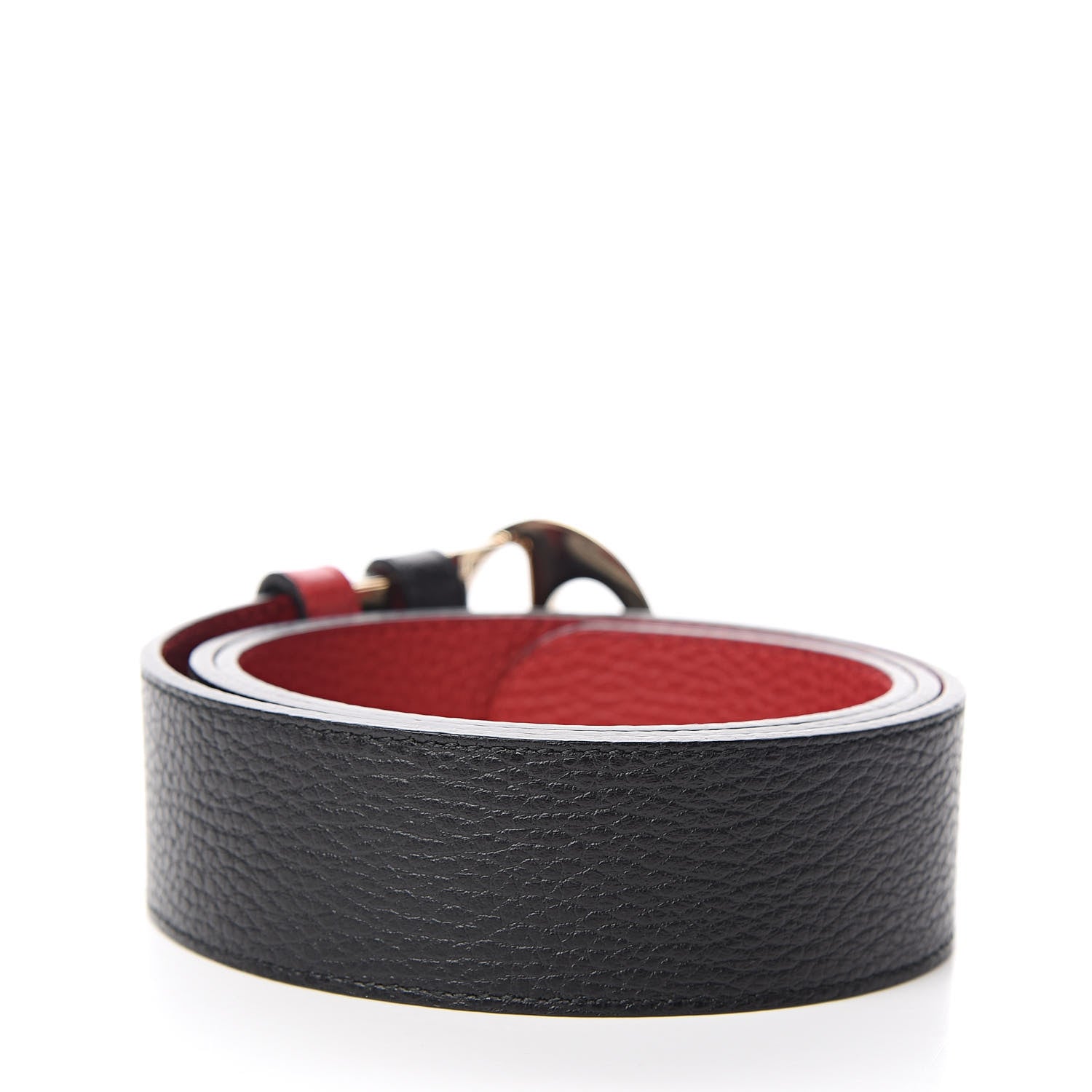 Gucci Calfskin 1973 Reversible Belt 95 38 Black Red 3 of 6
