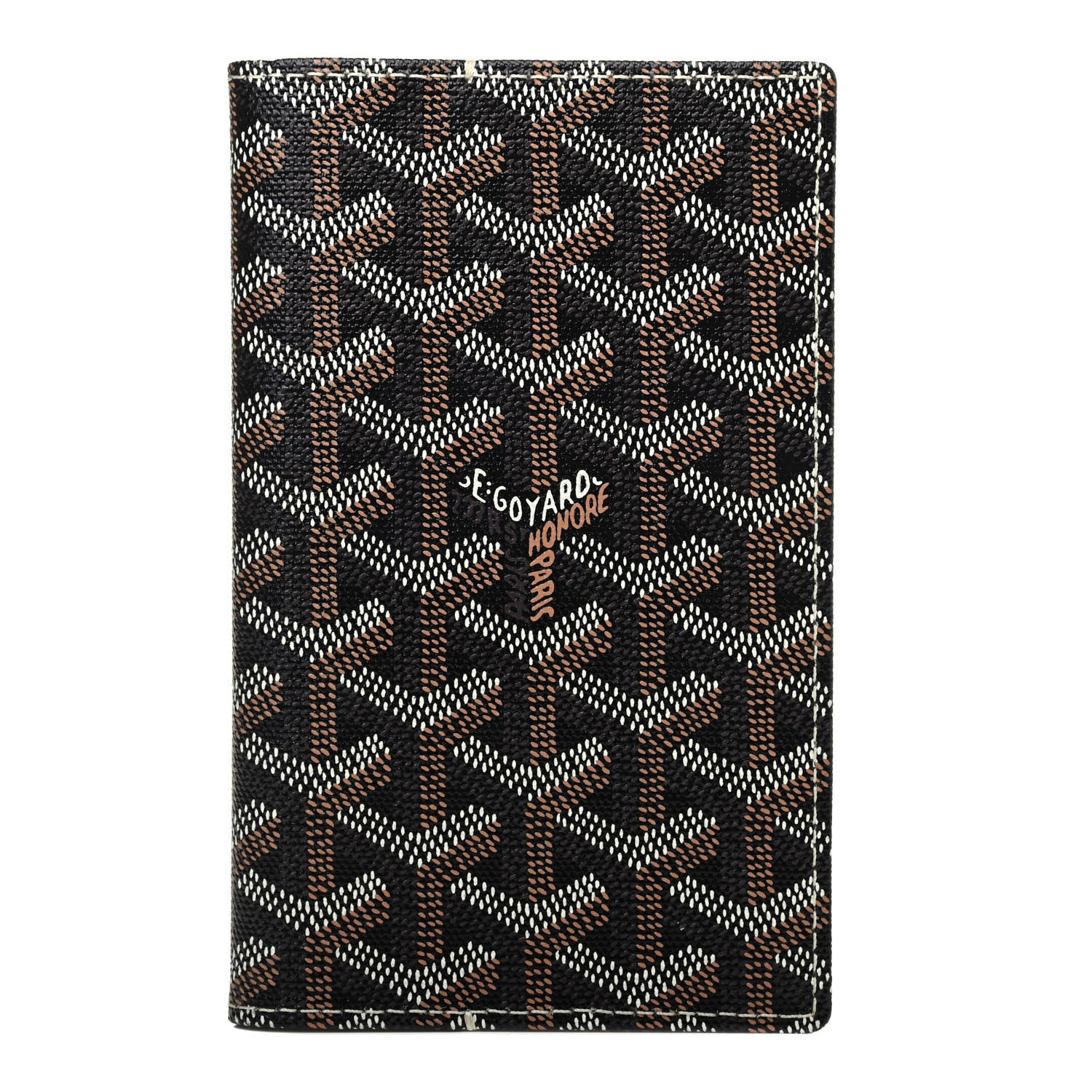 Goyard Goyardine Passport Holder Black Gold 1 of 4