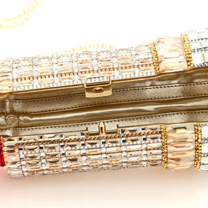 Judith Leiber Crystal Lipstick Seductress Minaudiere Clutch  Multicolor 5 of 8