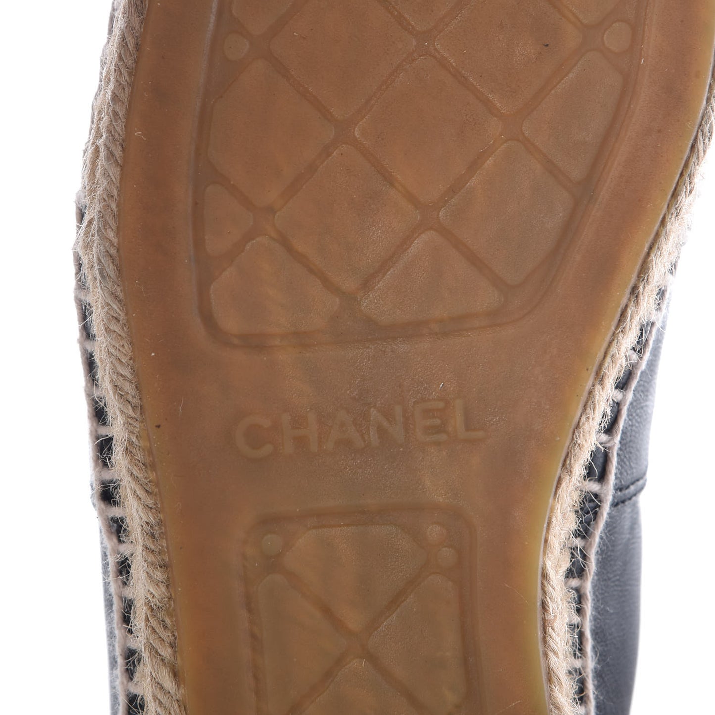 Lambskin CC Espadrilles 38 Black