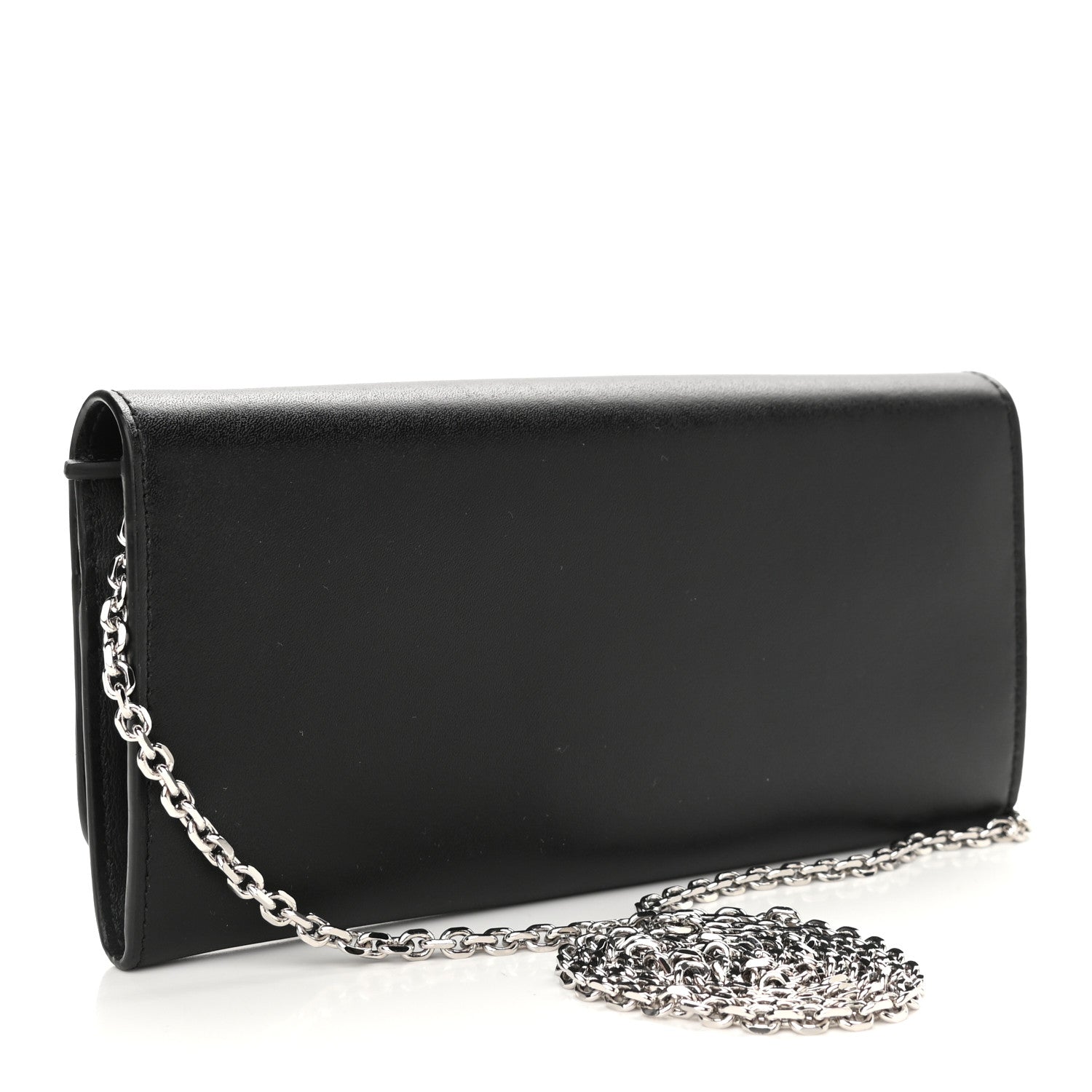 Fendi Vitello Liberty Fun Fair Studded Continental Wallet On Chain Black Multicolor 3 of 9
