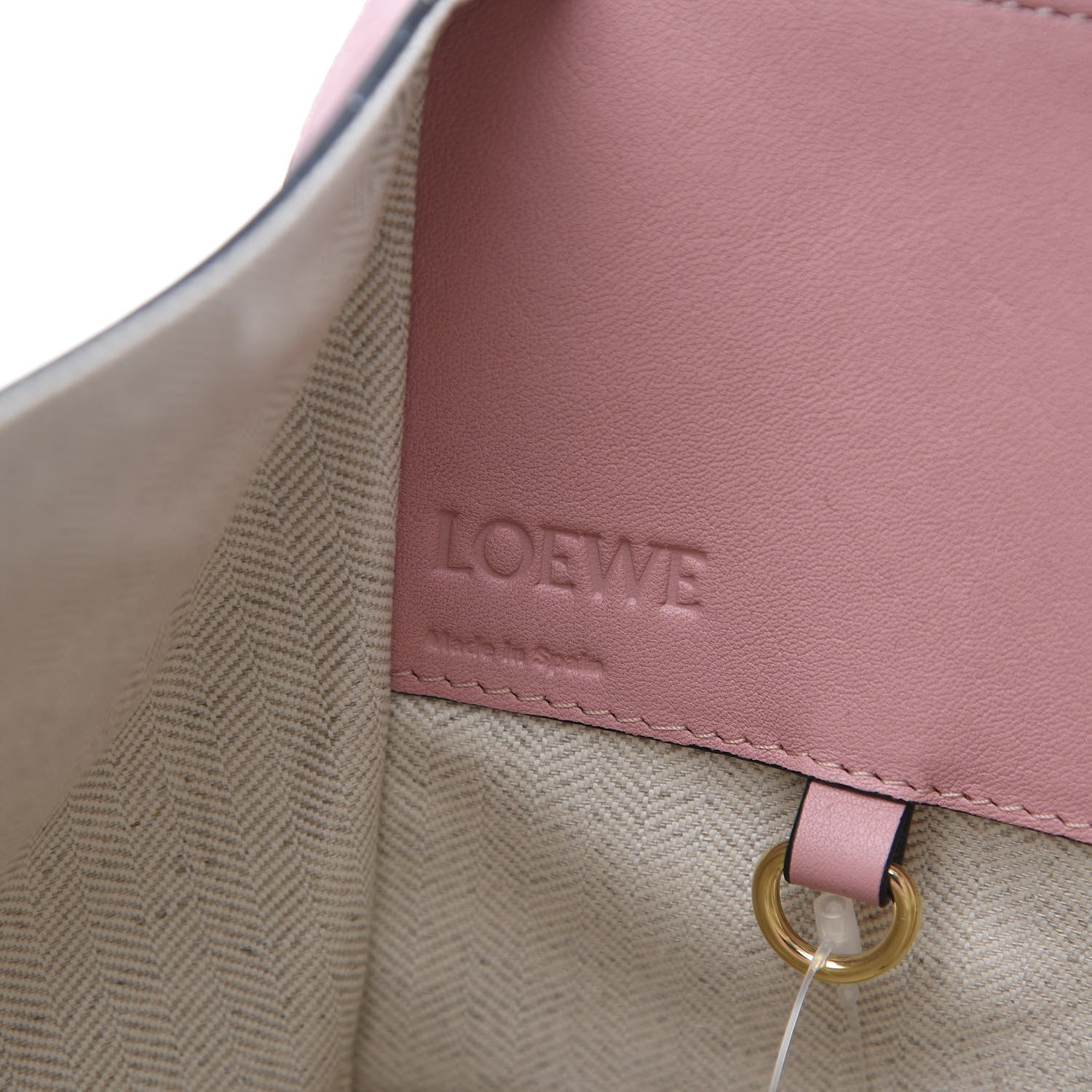 Loewe Calfskin Small Hammock Shoulder Bag Pastel Pink Tan 5 of 10